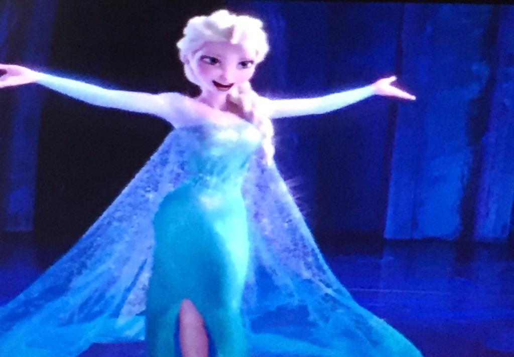 Dcjsmith81's tweet photo. Well #MOTD is off the agenda this morning I take it.......#niece taking control of TV ππ #Frozen #LetItGo #1000thtime http://t.co/G8lTHxpjpJ