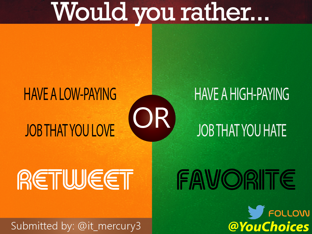 YouChoices's tweet photo. Low or high? http://t.co/W6LJTArMH1