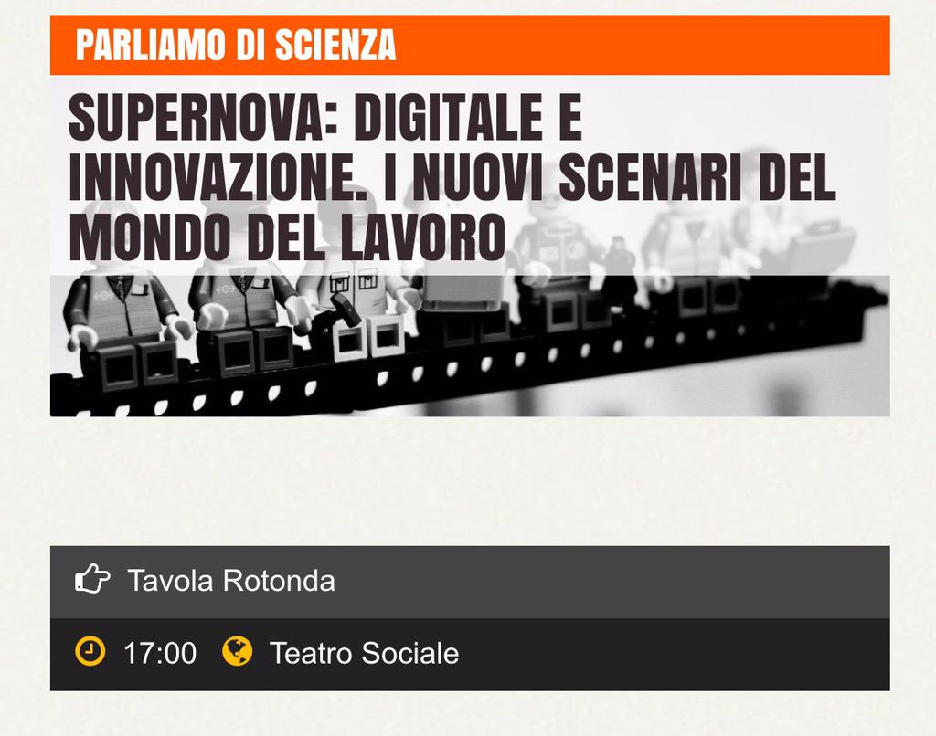 FestSupernova's tweet photo. Oggi ci trovate anche a @BergamoScienza http://t.co/a7IvFgcqx5 #digitale #innovazione #futuro #lavoro #scif15 http://t.co/s1Hi64Mbdx