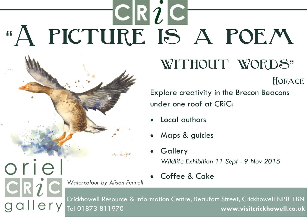 orielcric's tweet image. #Crickhowell @CrickLitFest @cric_jan #timetocelebrate #allthingscreative @BBNatPark @VisitBeacons @Eastwitching