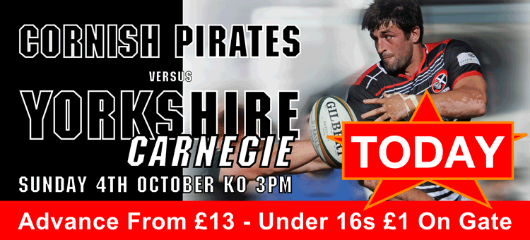 CornishPirates1's tweet photo. GAME DAY
#Cornish Pirates boys need all your support
See You  ALL for 3pm KO
http://t.co/5oWFepUeOr http://t.co/fzykQDG9P8
