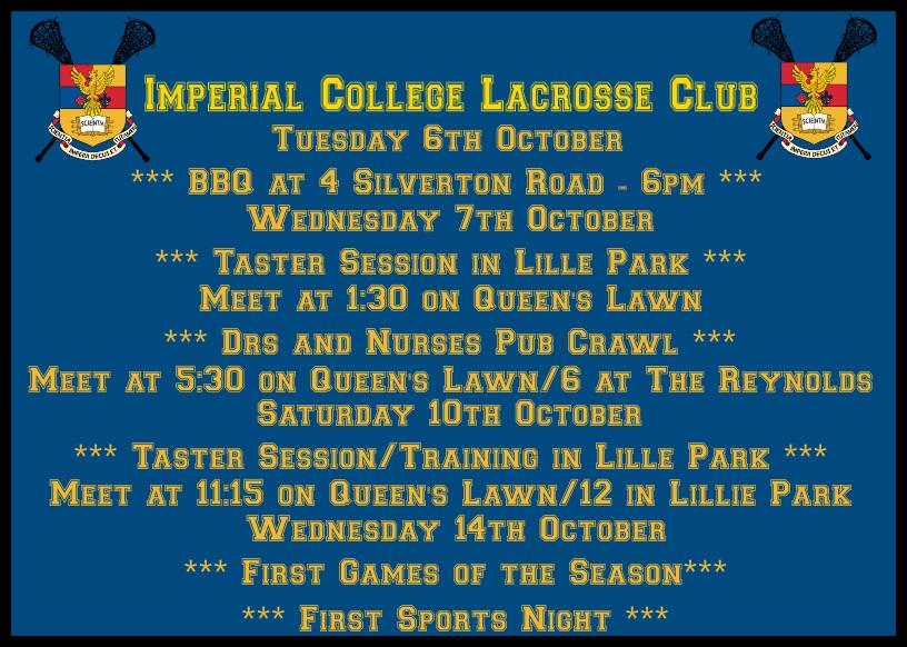 Welcome to Imperial, freshers! Come check out lax at the Fresher’s Fair: goo.gl/AaJgFS #helloicu @icunion