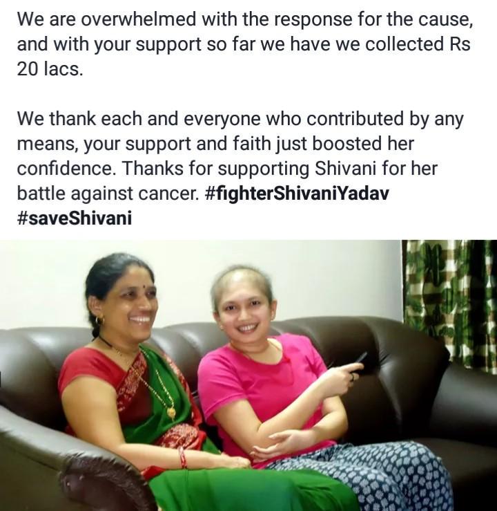 SaveShivani's tweet photo. Till nw we hv collected 40% amt.
Plz do help/contribute/tweet to save wonderful girl from blood cancer.
#saveshivani http://t.co/gEs2AqqW5V