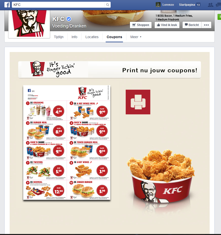 Kfc nl coupons pdf