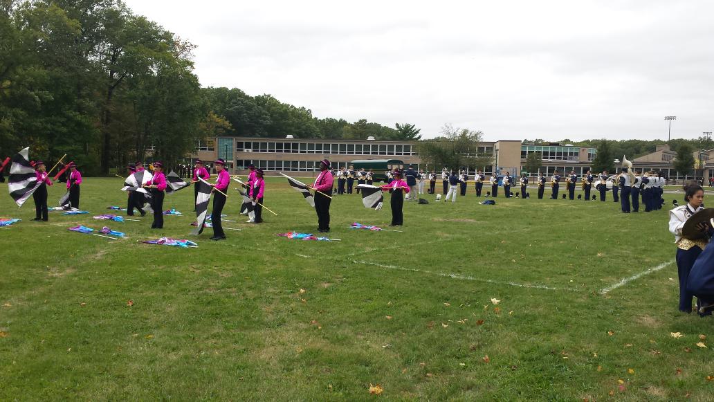 colonia_band's tweet photo. Ready for a Sunday doubleheader, JP Stevens competition &amp; #ColoniaPride Parade.  #GoColonia http://t.co/alebnRiW0Z