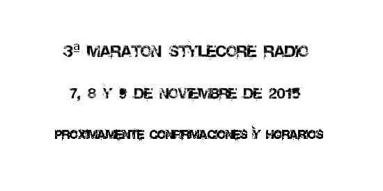 AlexEscrivaHard's tweet image. ¡Se acerca la tercera maratón de @StyleCoreRadio! 7, 8 y 9 de Noviembre. Próximamente confirmaciones y horarios.