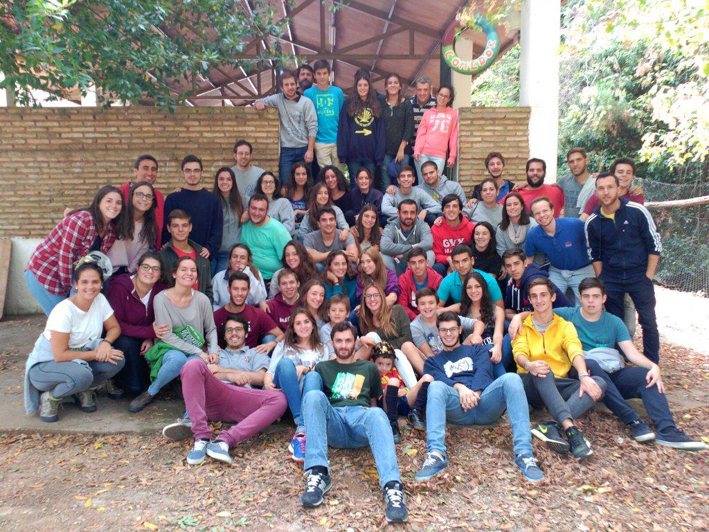 Equipo de animadores. Pastoral de Sevilla. Convivencia inicial en Fuenteheridos. Preparados para empezar!!!
