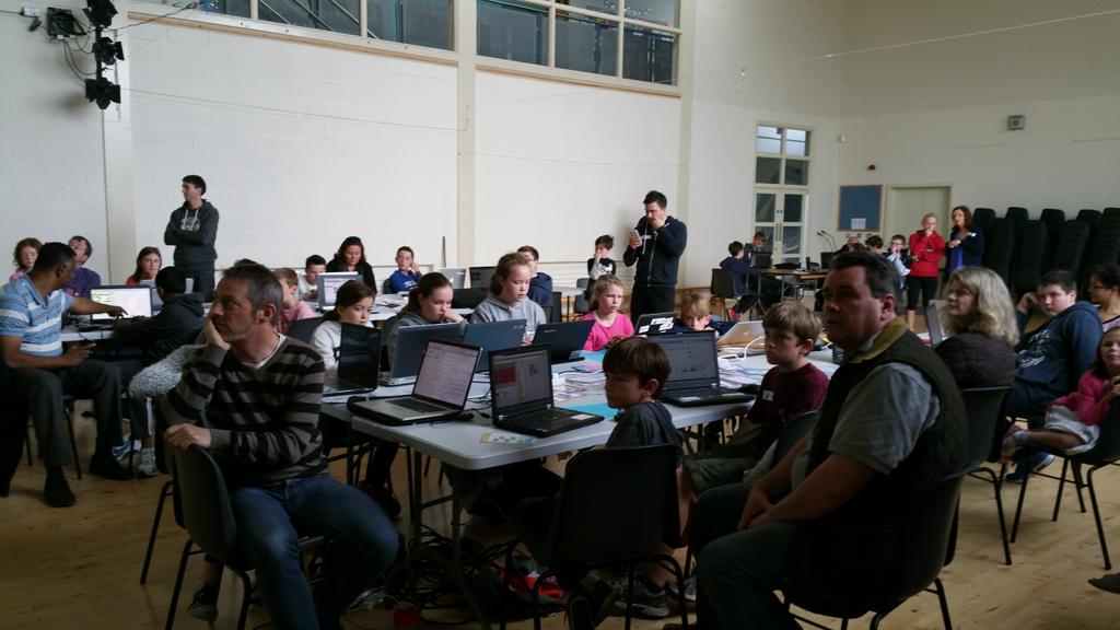 CoderDojoDL's tweet image. Everyone fascinated by Martha's demo, lovely to see the girls showing projects!
