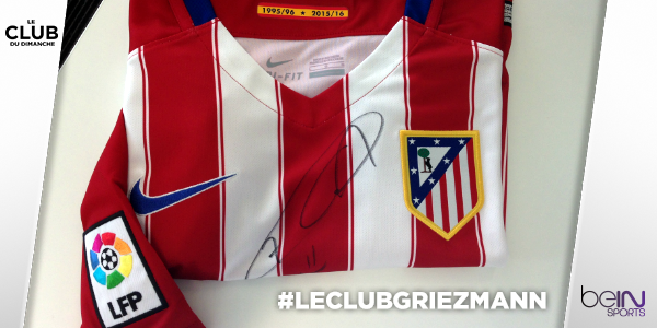 beinsports_FR's tweet photo. RT et tentez de gagner le maillot dédicacé d'@AntoGriezmann / Follow @beinsports_FR 
> Pour jouer #LECLUBGRIEZMANN http://t.co/q3WAhoEtlP