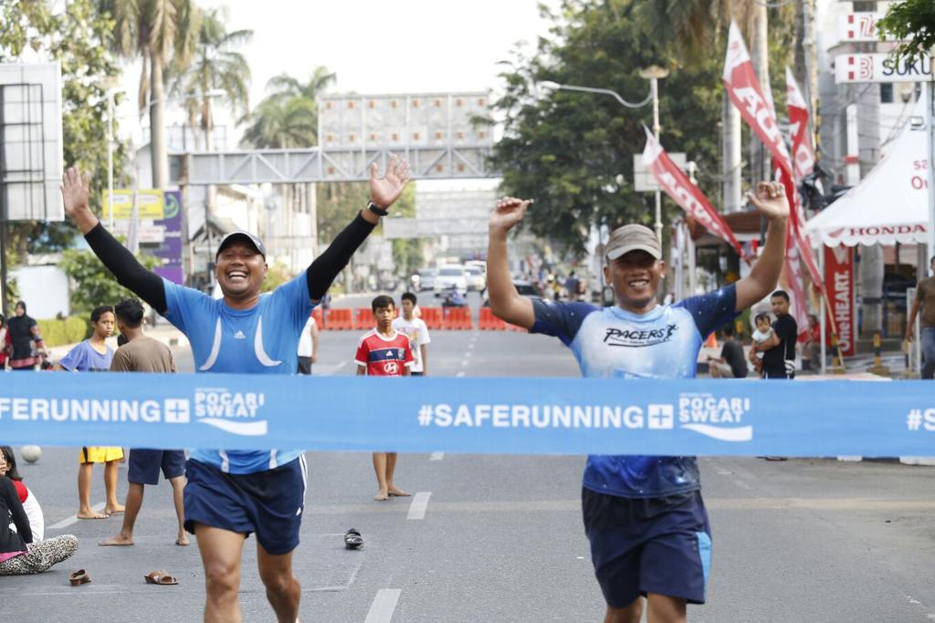 Sunday Morning Run pagi ini.. 10K bareng <a href="/PocariBDL/">Pocari Sweat Lampung</a> uji track Gatam10K #marilari #sweatgeneration #pacerslampung