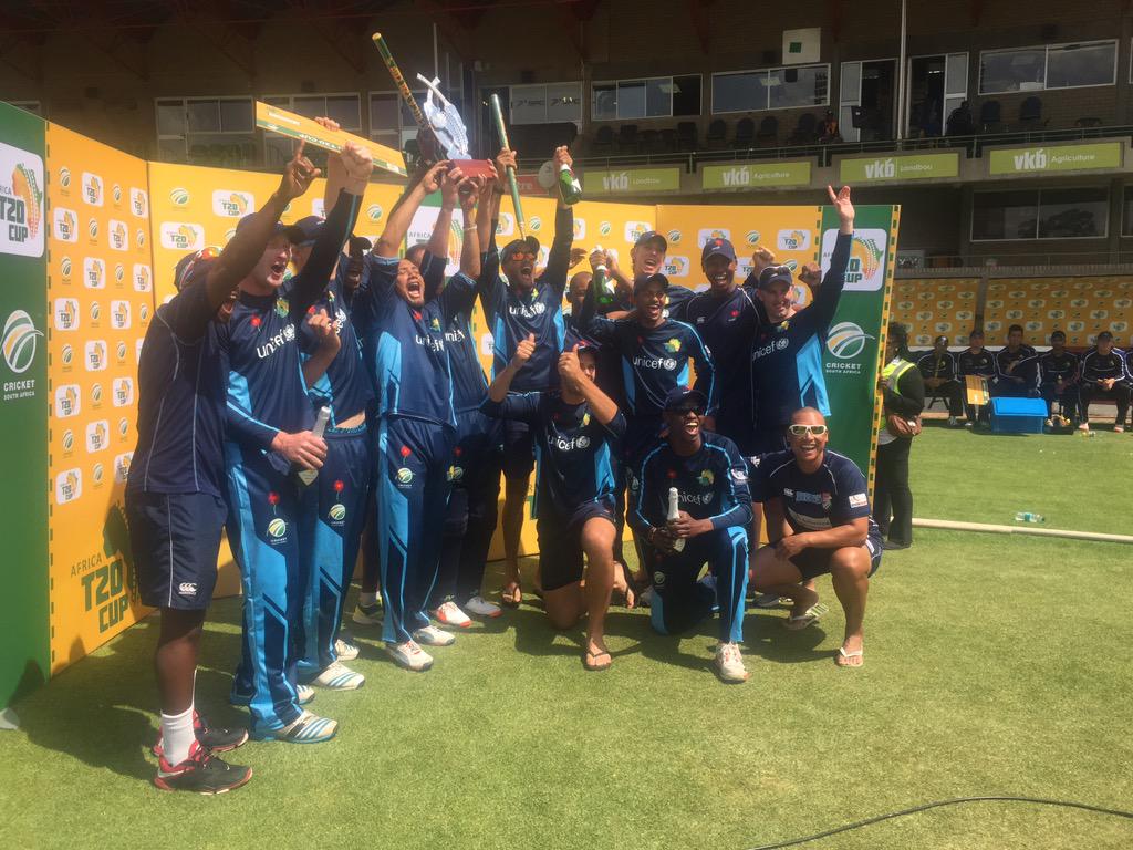 ProteasMenCSA's tweet photo. Congratulations Northerns, #AfricaT20Cup champions! http://t.co/b9sEZnPeC2
