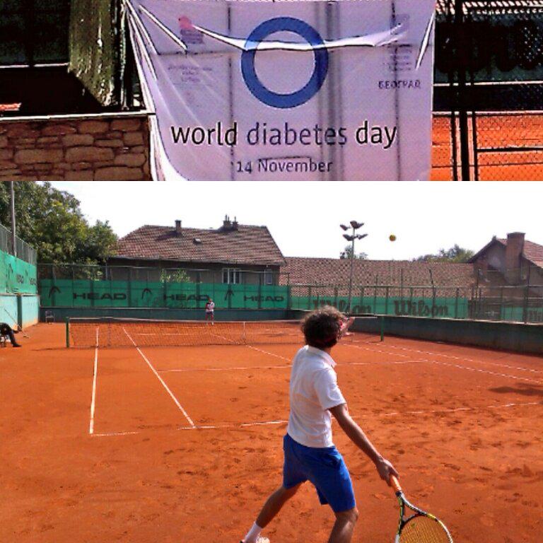 newBoki's tweet photo. Polufinale #dijabetesopen podrska za "slatkise" @Plavikrug na terenima u @sportskoselo #Tenis #druzenje http://t.co/b9eh5cdD2t