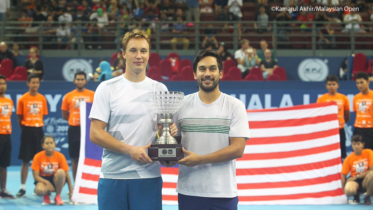 atptour's tweet photo. .@henrikontinen and @TreatHuey win their 2nd title in two weeks at @KLOpenTennis. Read: http://t.co/6qnJkNHb9x http://t.co/vDSSiTN3C2