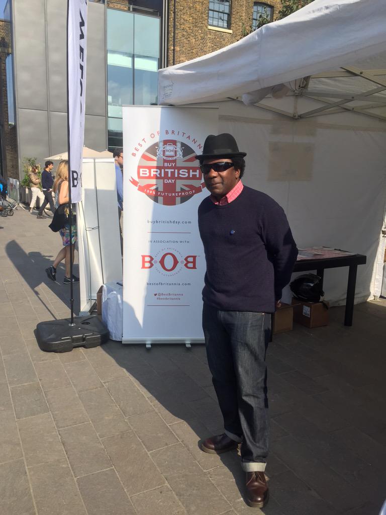 <a href="/NormanJayMBE/">Norman Jay MBE</a> has come to visit us at #KingsX supporting #bestofbritannia !