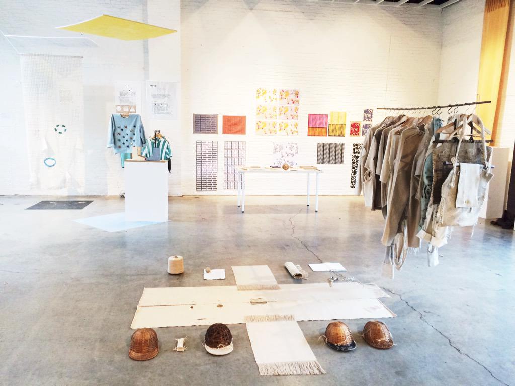 TextileArtsCent's tweet photo. #AIR6show on view @SkyGalleryNYC today + Wednesday, 12-6 PM! #AIRcycle6 #TACresidency #textileartscenter http://t.co/MttnjmIYZE