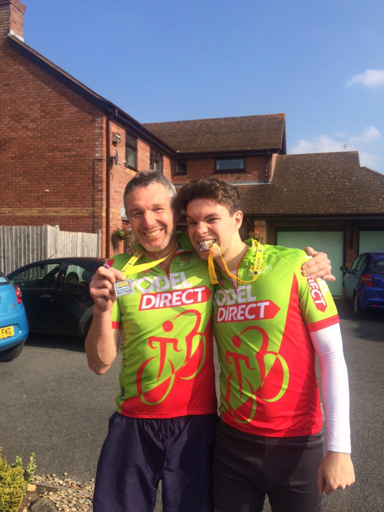vickigrace67's tweet photo. They did it! @SamFowles #tourride #yodeldirect #cyclesunday http://t.co/cYvh6d3jWJ