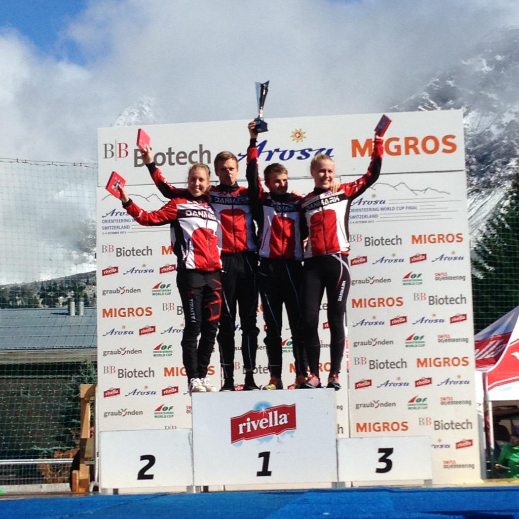owcupCH's tweet photo. The proud winners of the total #sprintrelayworldcup DENMARK #danishdynamite Congratulations! @SorenBobach @tuelassen http://t.co/PsrtmB5Ifb