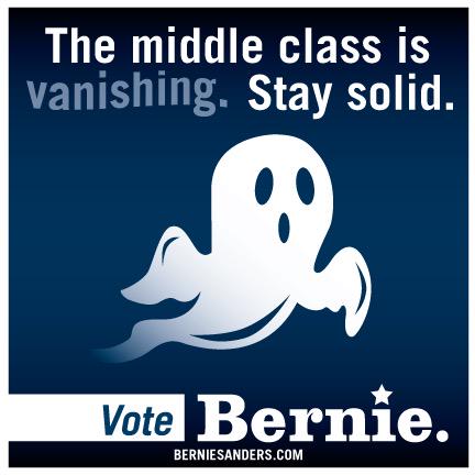 <a href="/BernieSanders/">Bernie Sanders</a> is afraid the #MiddleClass is dying #FeelTheBern