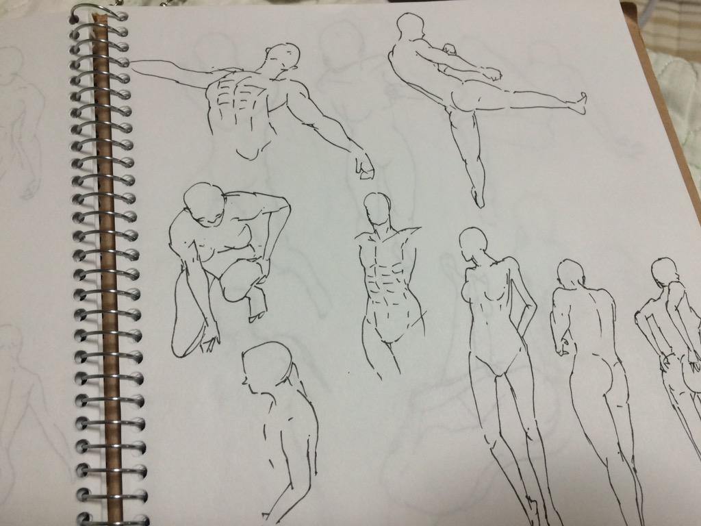 plplp's tweet photo. 本日の90秒ドローイング 細いペンに慣れてきた。 #30秒ドローイング #30seconddrawing http://t.co/MaXUmRFRwh http://t.co/2AazJZH7PE