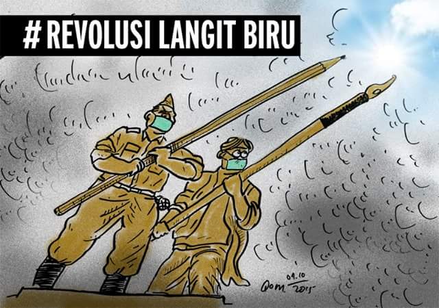 gun2_'s tweet photo. Untuk sekedar langit biru saja sekarang kami harus perjuangkan. @melawanasap @spawnist @infopky1957 #MelawanAsap http://t.co/SlHer8am62