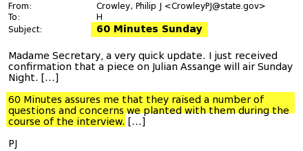 Snowdden's tweet photo. New government doc states @60Minutes planted government questions to shape @Wikileaks interview. If true, sad to see. http://t.co/8oqrCoaD6j