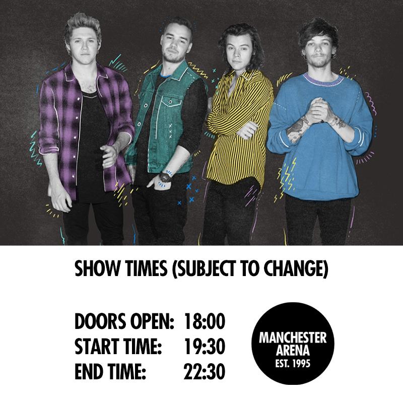 AOArena's tweet photo. Event timings for #1DManchester? Please plan your journey & arrive early as possible due to roadworks in the area. http://t.co/Al55x1MeSr