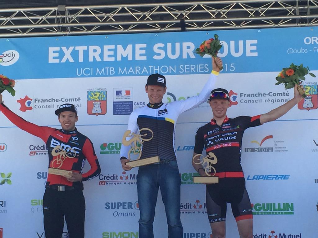 TeamBulls's tweet photo. today's fastest @UCI_MTB #xcmseries Ornans. congrats to winner @huber_urs 2nd @MartinFanger &amp; 3rd @danielgeismayr http://t.co/iinPtH9vuW