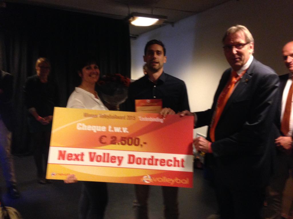 NevoboZuid's tweet photo. And the Volleybalaward Goes to.. Next Volley Dordrecht @nextvolleyddt voor hun innoverend programma voor ledenbinding http://t.co/23ilmFrslS