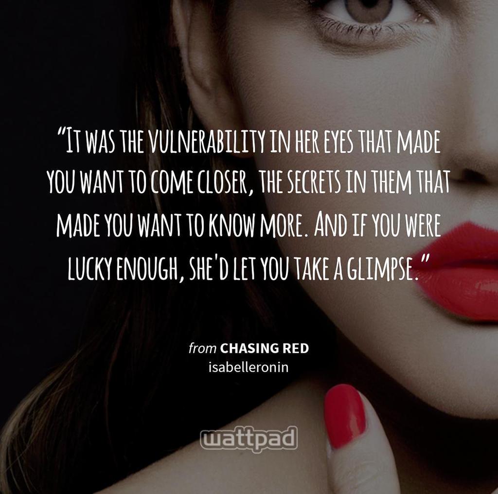 Wattpad Romance on Twitter "Read Chasing Red a new adult romance story by IsabelleRonin quote