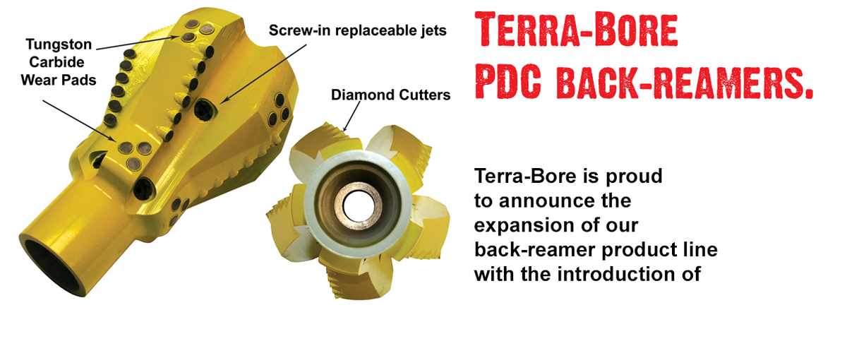 TripleDNJ's tweet photo. Terra-Bore is proud to announce the expansion of our back-reamer product line w/ the intro. of PDC back-reamers. http://t.co/mr8kuP6k3I