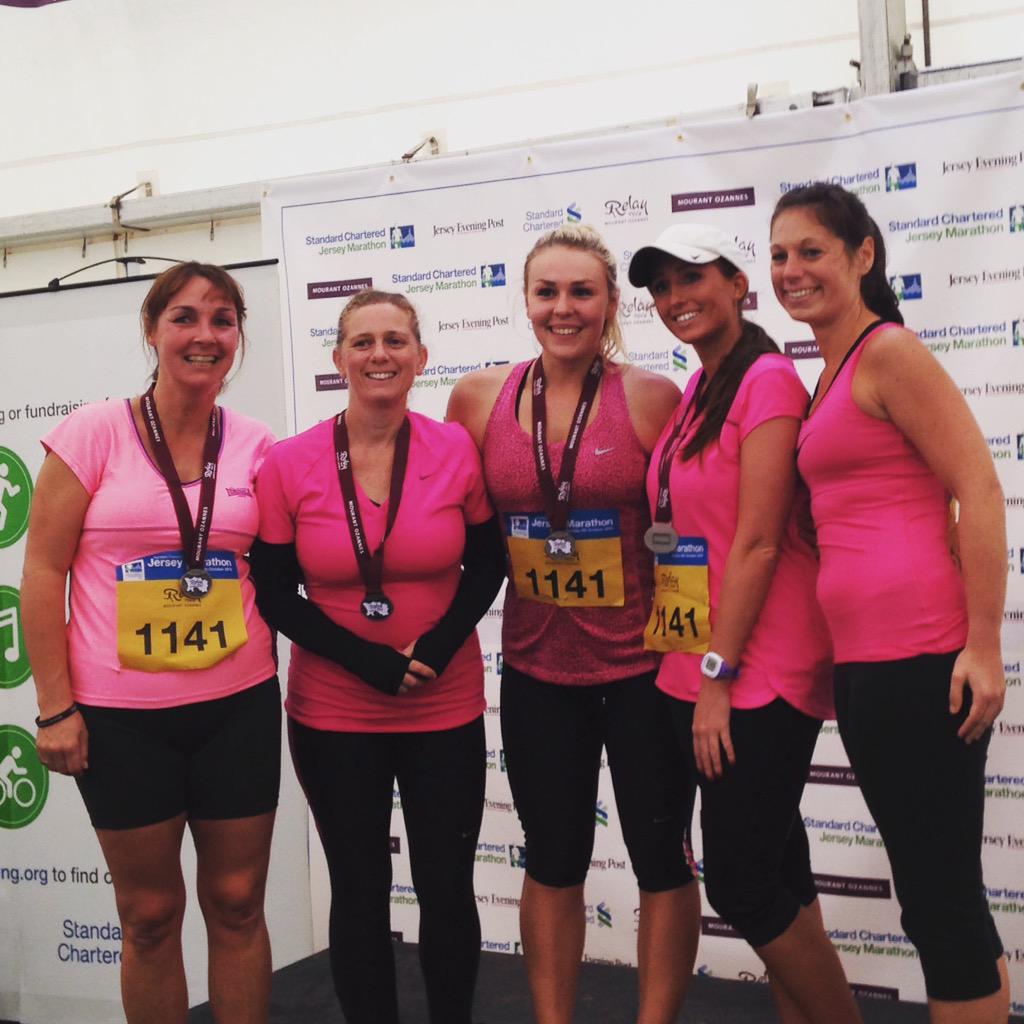 LauraGuillaume2's tweet photo. #Jersey #Relay #Marathon #Team #PeanutButter &amp; #JellyLegs ... Loved it!! http://t.co/SQcGZYx6TV