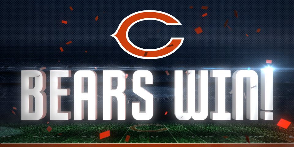 Game over!
#Bears get first win of the season.
Bears 22, Raiders 20.
#OAKvsCHI