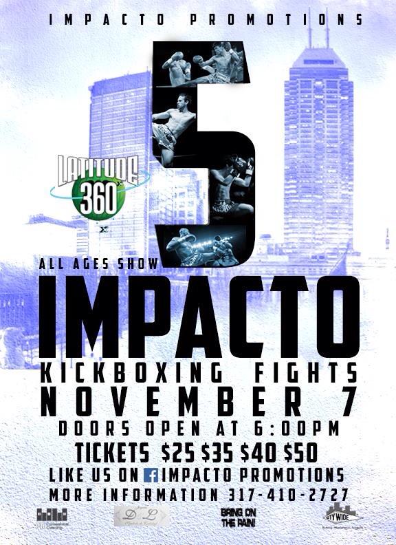 SteveMMA's tweet photo. November 7th #Impacto5 #Invasion #Pros #Indianapolis #TeamColonStyle #FightLife http://t.co/GPJbKPXxkV
