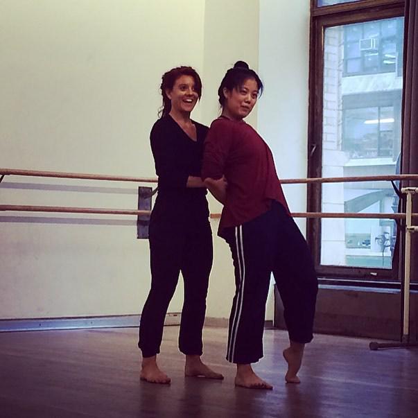 BSPdancearts's tweet photo. Kristi Ann and Kendra having fun in rehearsal #barkinselissenproject #dancemoves #nycdance http://t.co/bM6Iia4cQ1
