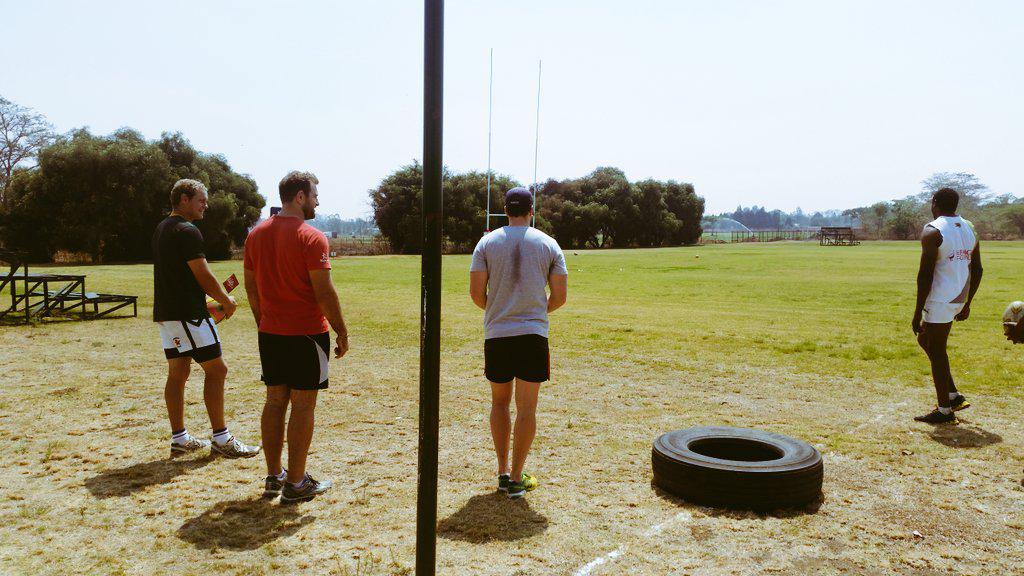 OldGeorgiansRFC's tweet photo. Sweat session &amp; rugby golf #work&amp;relax This is a TEAM sport.. Make it FUN @KingsleyLang @McWadeDavid @Headstrong_SA http://t.co/WU23jeePyx
