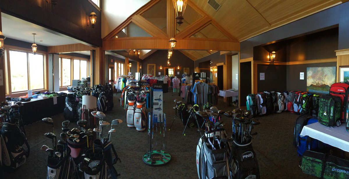 Golf Shop Blowout Sale with <a href="/GallaghersGolf/">Gallaghers Canyon GC</a> has started! Get here early. Find us in the dining room <a href="/HarvestGolfClub/">Harvest Golf Club</a>