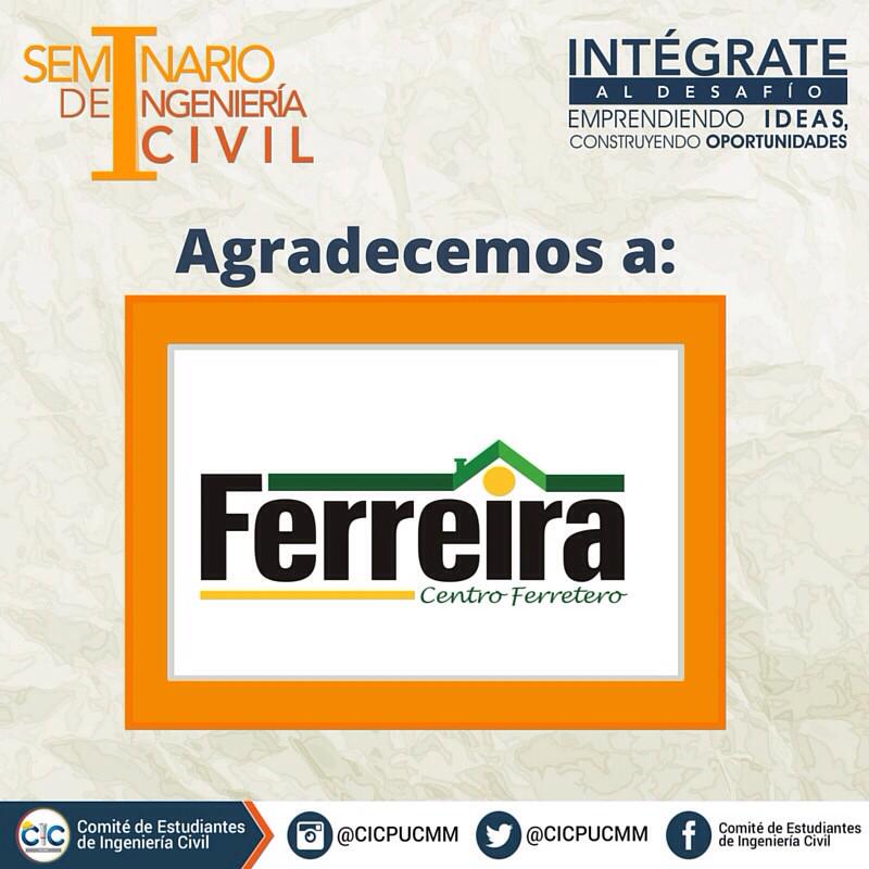 ¡Agradecemos a Ferreira Centró Ferretero!