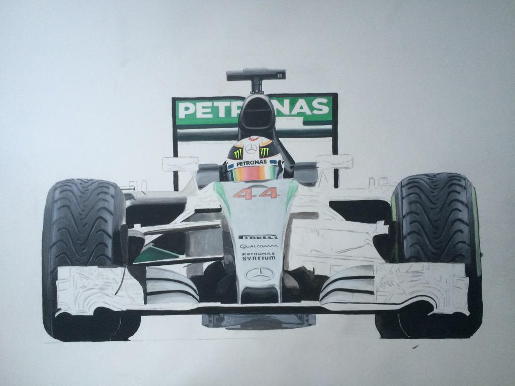 hells12's tweet photo. Coming soon! Work in progress! New Lewis Hamilton F1 Mercedes W06 F1 2015 painting by Tony http://t.co/QVYstCKV2H http://t.co/64zYg7AFnB