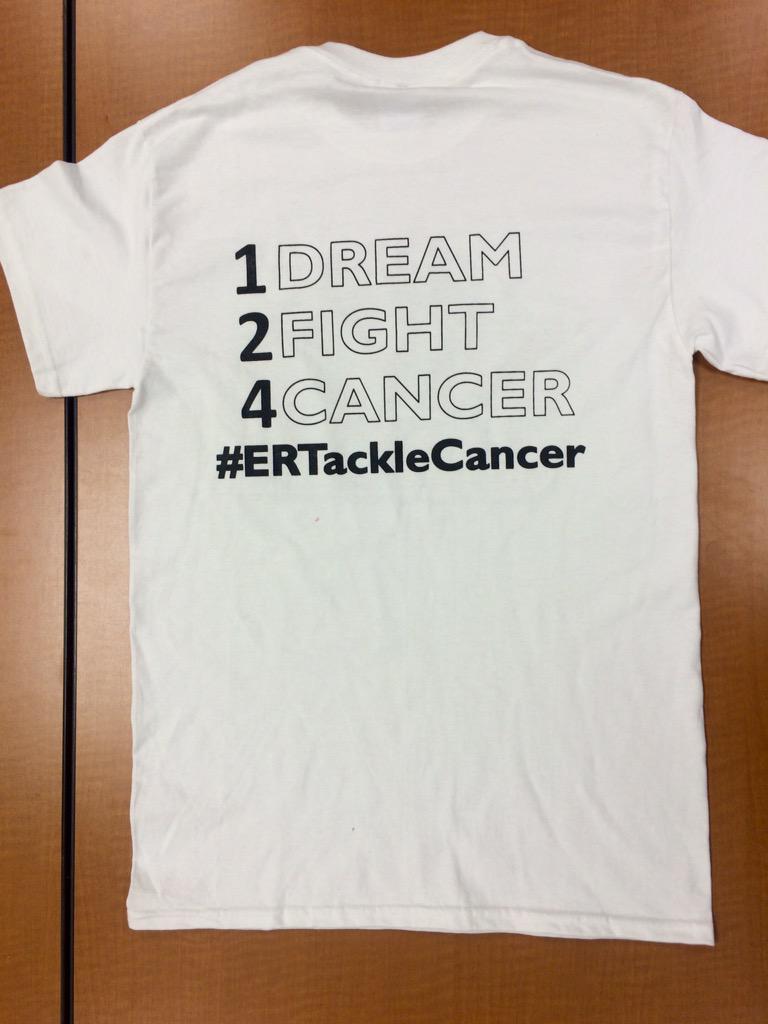 banderson38's tweet photo. It's Tackle Cancer Week!! Students come buy your t-shirt during lunch starting Monday! 💜💛💚💙❤️ #ERTackleCancer http://t.co/dHYbocIwLx