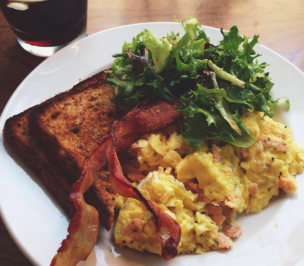 ChefsofNYC's tweet photo. First coherent thoughts of the day are with eggs and bacon. Thank you @TheFreehold #Brooklyn #Williamsburg. http://t.co/0FRfkEQ98U