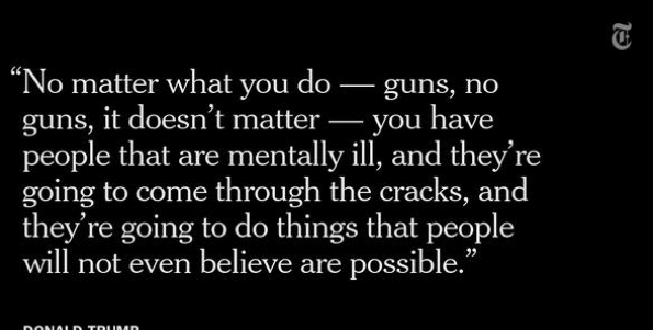 EricBoehlert's tweet image. as Trump confirms, Jeb's #stuffhappen wasn't a bug, it's a feature of GOP's gun 'policy'
