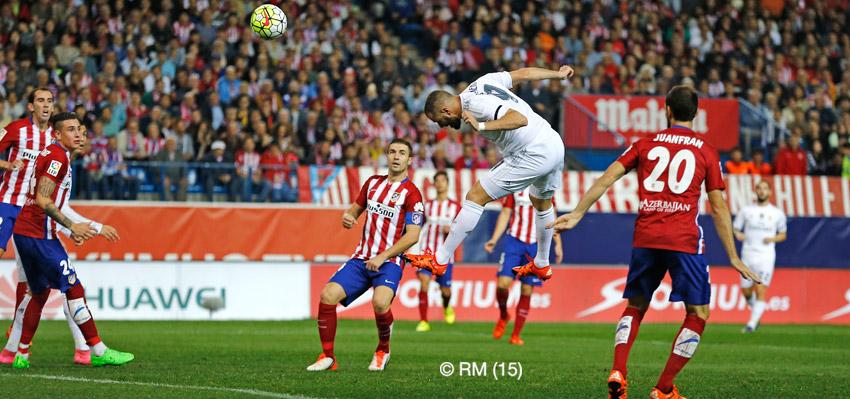 realmadrid's tweet image. ¡Así abrió el marcador del derbi @Benzema! 

#RMLiga #RMDerbi #HalaMadrid