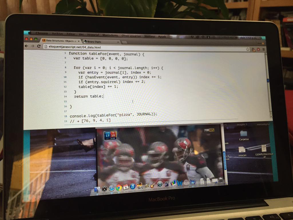 manuel_niederl's tweet image. Great Sunday: Coding &amp;amp;  Football. 
#eloquentjavascript