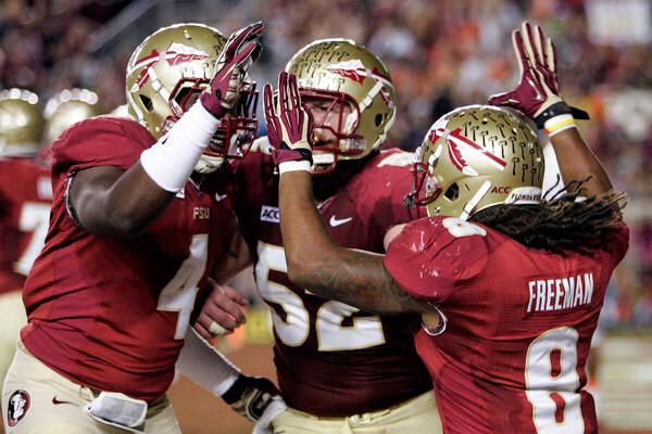 bryanDeeds's tweet photo. Freeman 2nd straight week with 3 TD's #FSUPros http://t.co/sQCLCbAahh