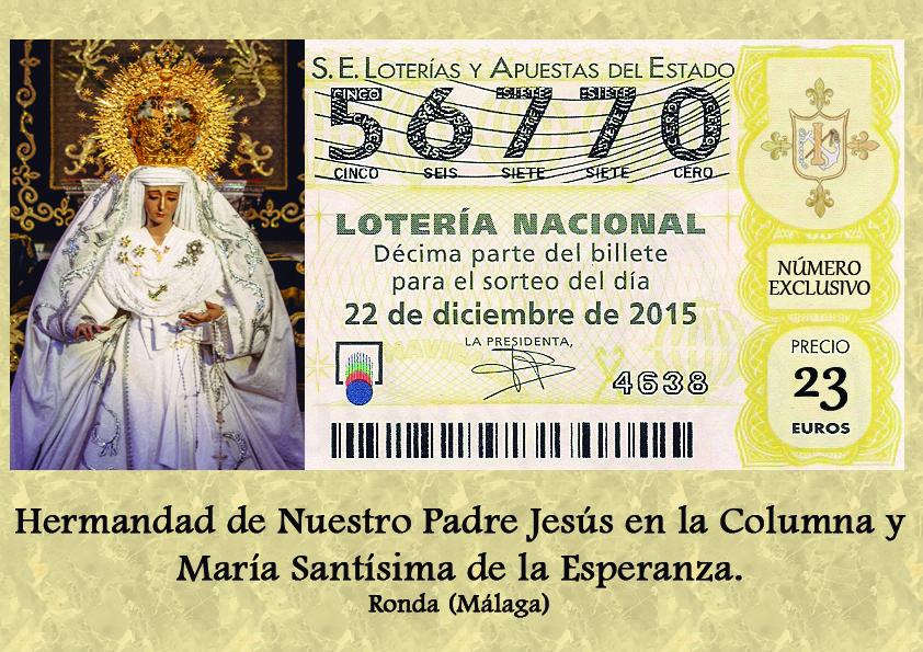 H_ColumnaRonda's tweet photo. Nuestro número de la Lotería de Navidad. http://t.co/KCZROyywOk