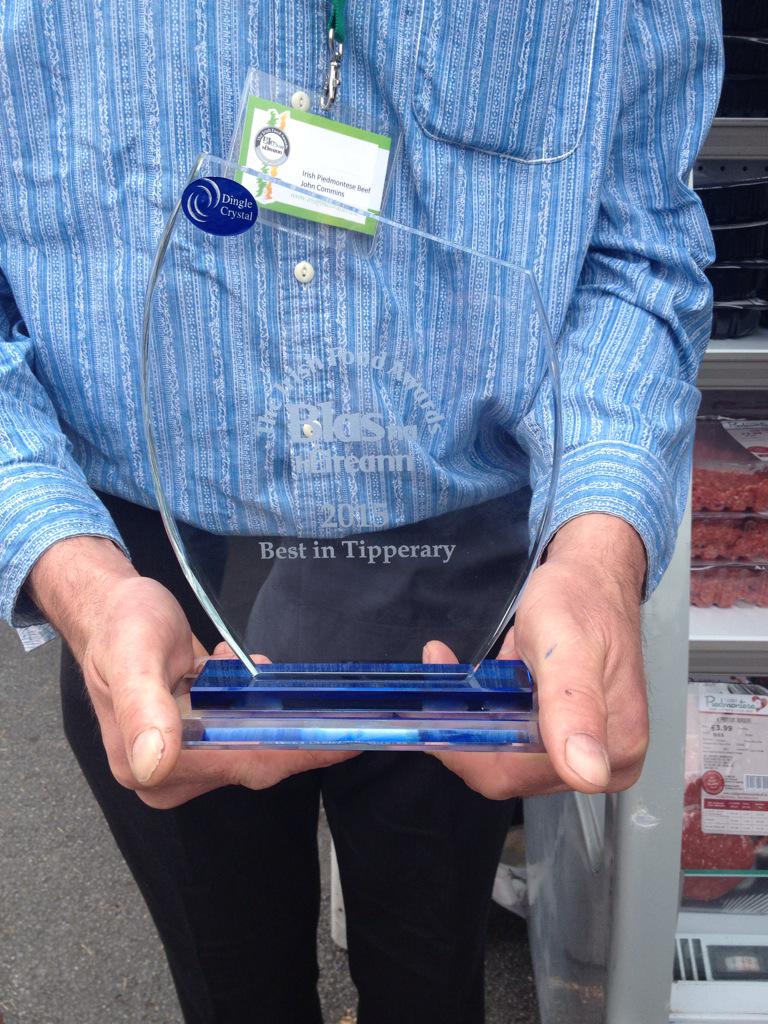 PiedmonteseBeef's tweet photo. Long but happy journey home from dingle with 2 awards. Great weekend winning #Blas2015 and a super @dinglefoodfest http://t.co/CSex4lNafJ