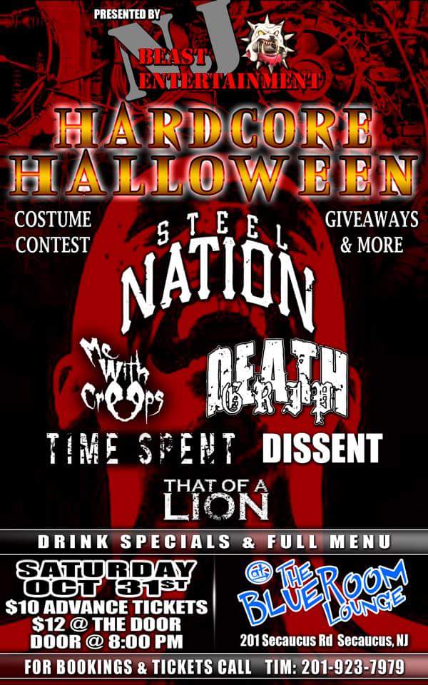 End of the month with @SteelNationPA in NJ. HAPPY HALLOWEEN!