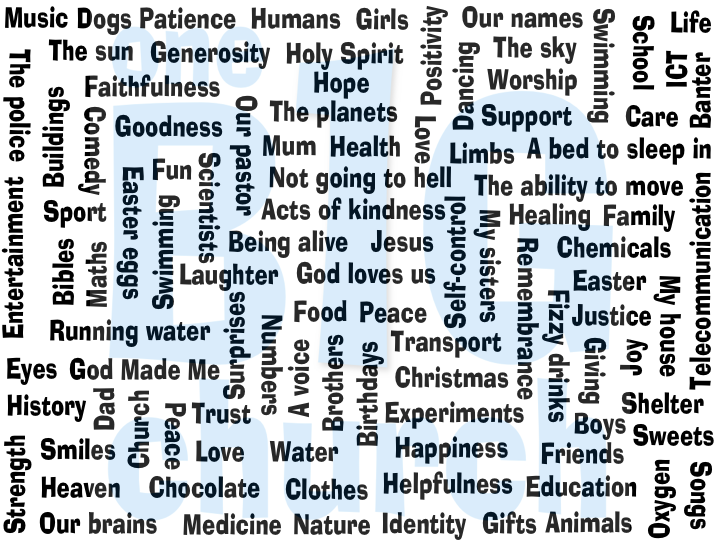 1BigChurch's tweet photo. Today the children read their 101 reasons to be thankful to God. Can you list your own 100, 1000 or 10,000 reasons? http://t.co/tmHmRSJe0G