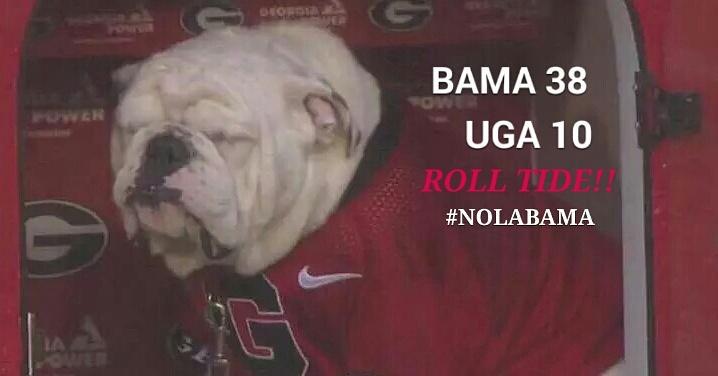 nolabamaalumni's tweet photo. #BAMAvsUGA #nolabama #RollTide http://t.co/8dMfLLcJCL