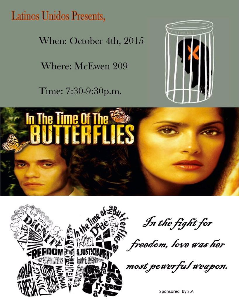 LatinosU's tweet photo. Movie night!!! TONIGHT in McEwen 209 at 7:30pm.

You can't miss it.
#hispanicheritagemonth #fredonia #fredactivities http://t.co/MXTGKI5OIN